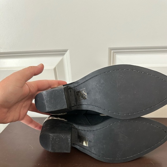 Jeffrey Campbell Black Cromwell Western Cutout Ankle Boot Size 9 - Picture 7 of 9